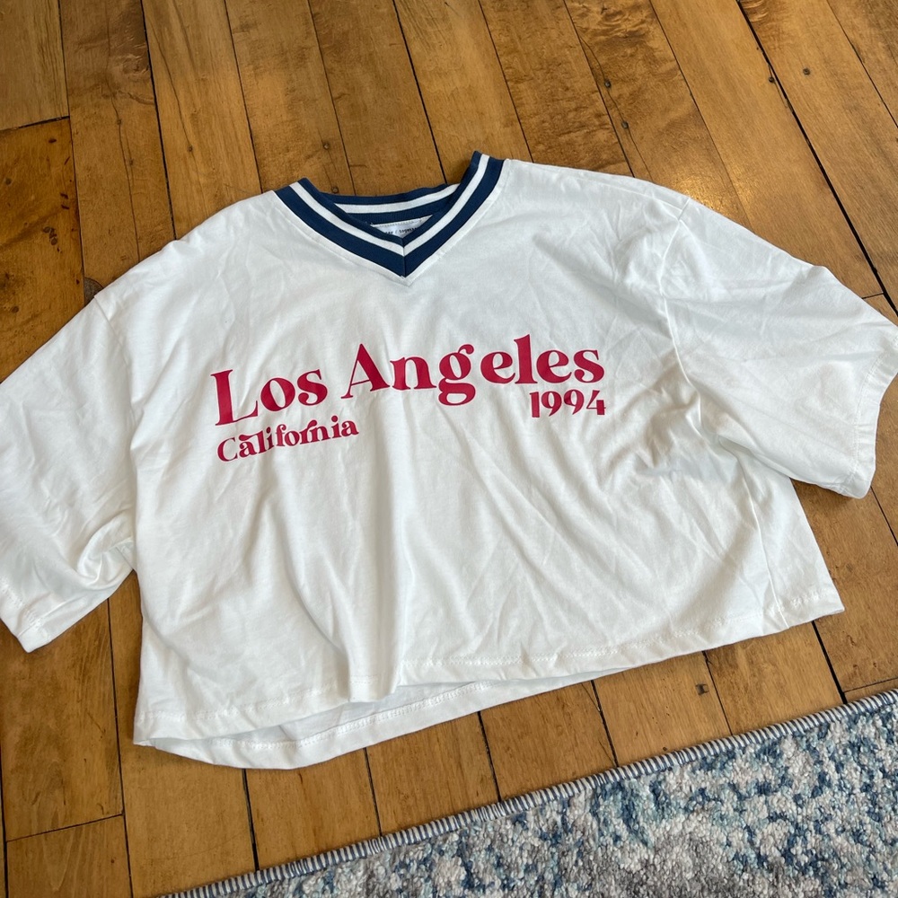 oversized crop tee